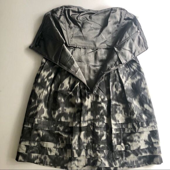 BCBG MAXAZRIA SILK BLEND STRAPLESS MINI DRESS - Picture 5 of 7